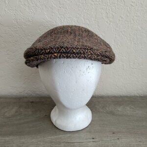 Shandon IRELAND‎ Newsboy Cap Mens Wool Cabbie Hat Size Small Made In Ireland